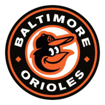 orioles Baltimore Orioles logo featuring a cheerful cartoon oriole bird, symbolizing the Major League Baseball team in vibrant orange and black colors.