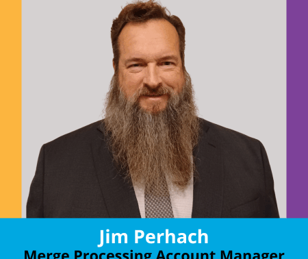 Jim Perhach professional headshot of merge processing account manager